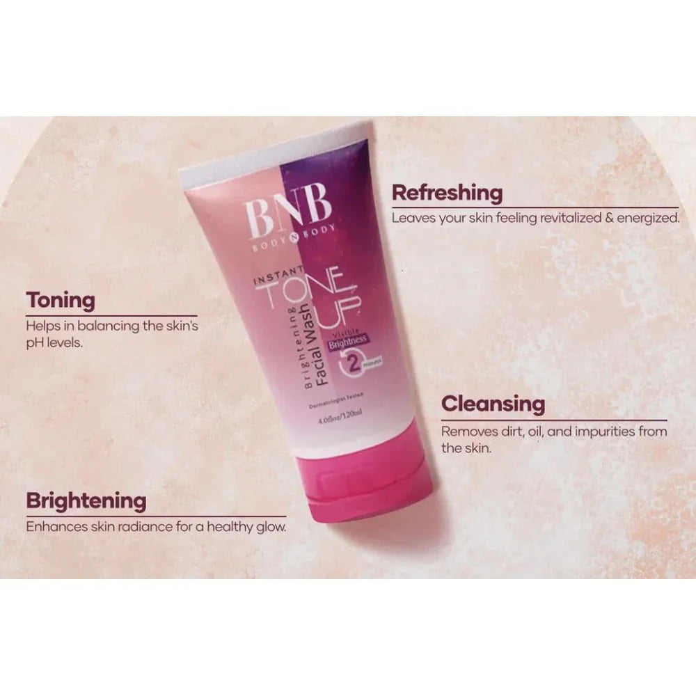 BNB Pink Glow Kit ( Toneup Facewash + Saffron Mask + Pink Glow Sunscreen Spf 60 )